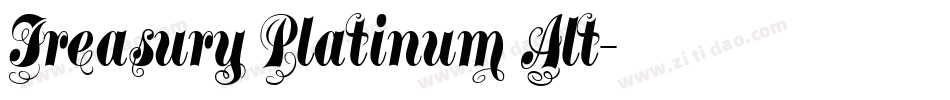 Treasury Platinum Alt字体转换